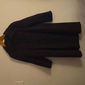 Classic,vintage Black wool Women's Coat.